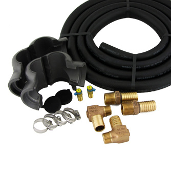 1' hose kit w/ 1' MPT adapters both ends & elbow insulation