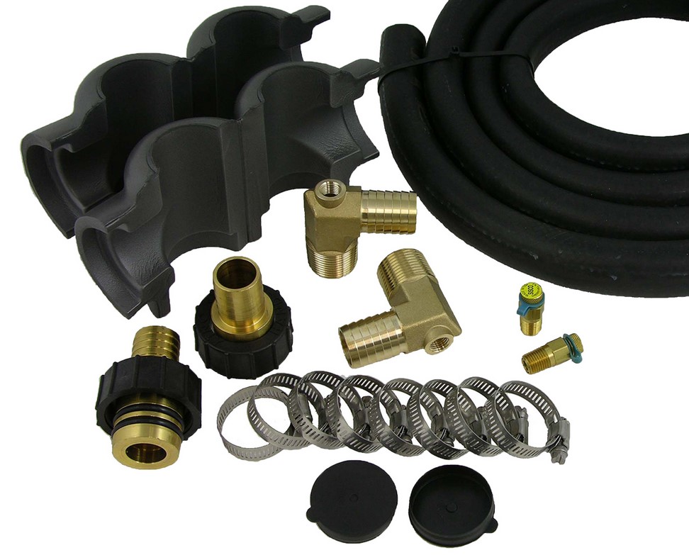 1' hose kit w/ Double  O-Ring adapters,